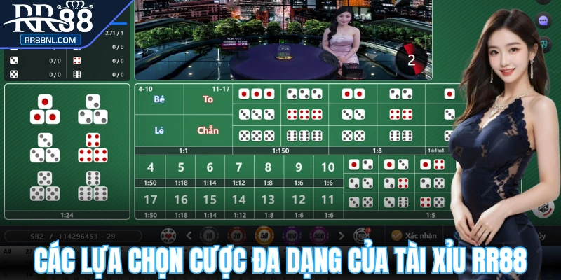 Các cửa lựa chọn khi chơi game xí ngầu
